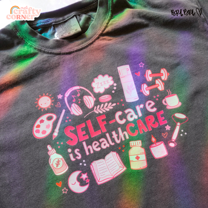 Self-Care is Healthcare Merch | Comfort Colors Tshirt ~ FULL COLOR