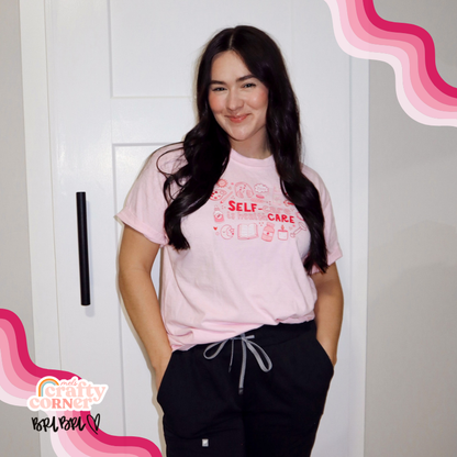Self-Care is Healthcare Merch | Comfort Colors Tshirt ~ FULL COLOR