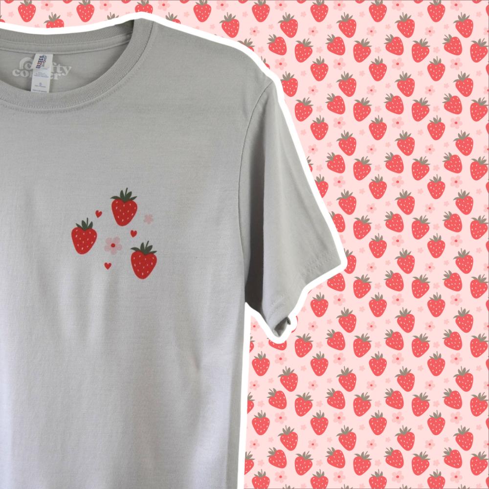 Strawberry Pocket T-shirt | Ready to Ship