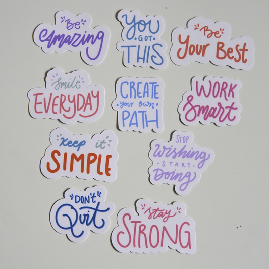 Motivation / Affirmation Sticker Pack