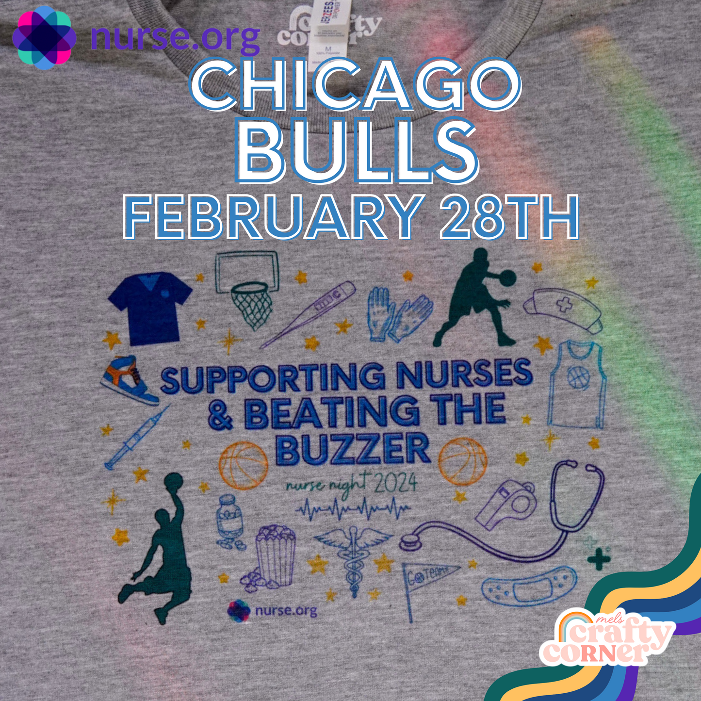 Chicago Bulls | Nurse.org NBA Nurse Appreciation Night T-Shirt