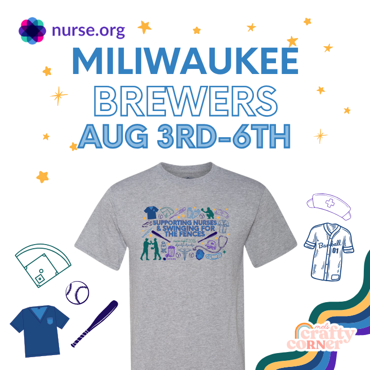 MLB Milwaukee Brewers | Nurse.org Appreciation T-Shirt
