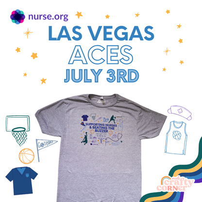 NBA Las Vegas Aces | Nurse.org Appreciation T-Shirt